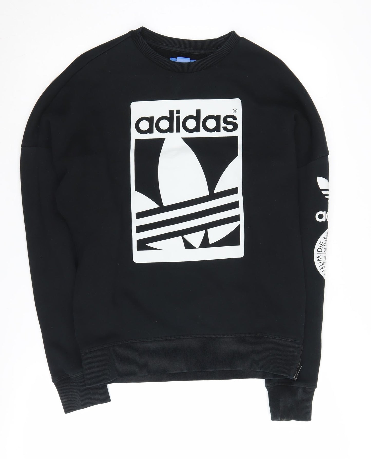 Adidas Unisex Black Logo Sweatshirt S