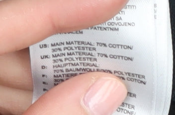 Adidas Unisex Black Logo Sweatshirt S