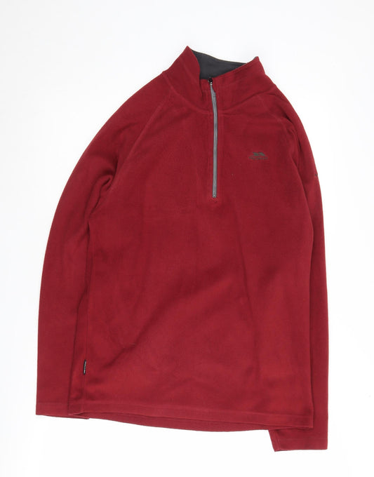 Trespass Red Pullover Sweatshirt, Men's M Fleece