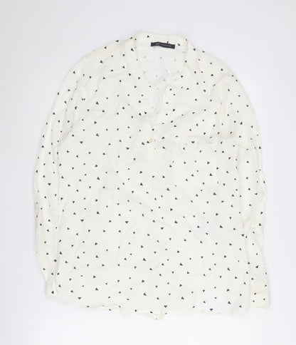 Womens UK Size 14 Marks and Spencer White Basic Blouse