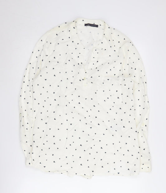 Womens UK Size 14 Marks and Spencer White Basic Blouse