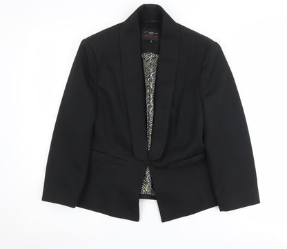 New Look Women's Black Shawl Lapel Suit Jacket Size 12