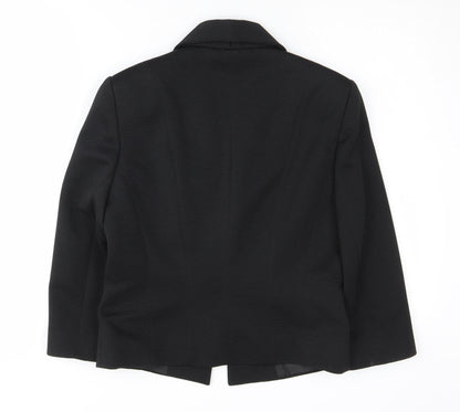 New Look Women's Black Shawl Lapel Suit Jacket Size 12