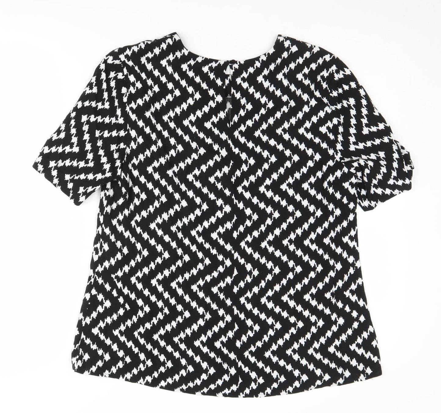 Womens UK Size 12 Warehouse Black  Blouse