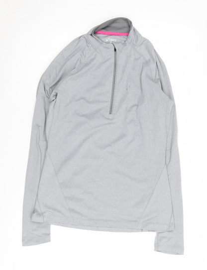 Asics Women's Grey Activewear Pullover, Size S