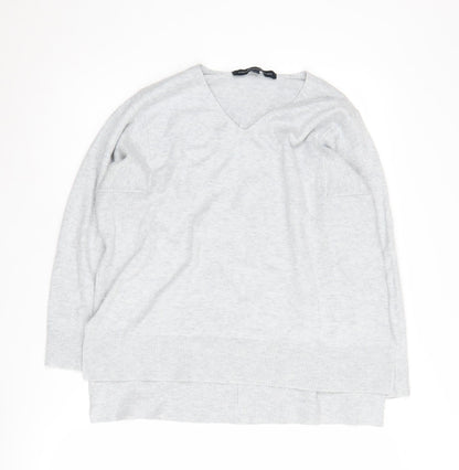 Womens UK Size M French Connection Grey Pullover Jumper