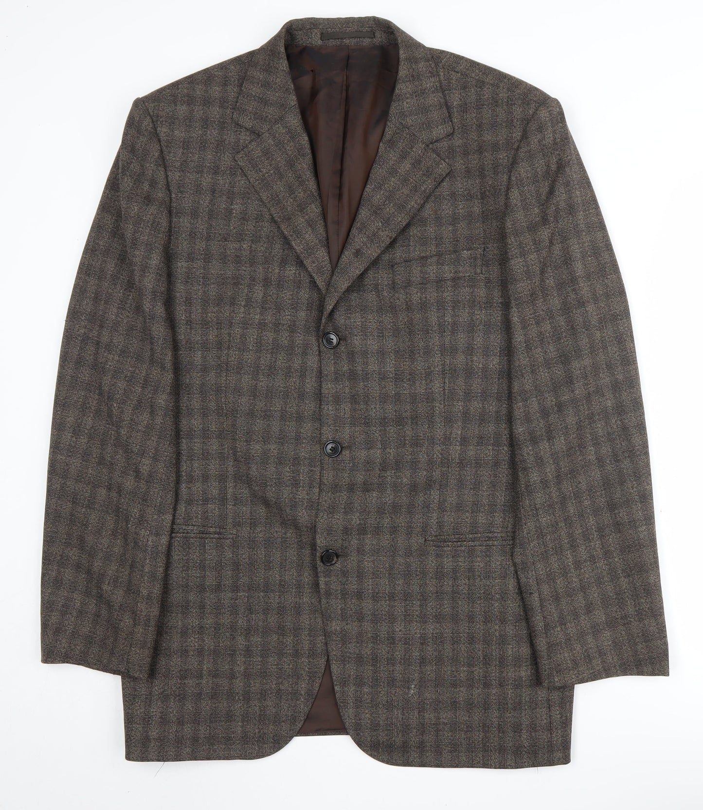 Mens UK Size 42 HUGO BOSS Regular Brown Suit Jacket