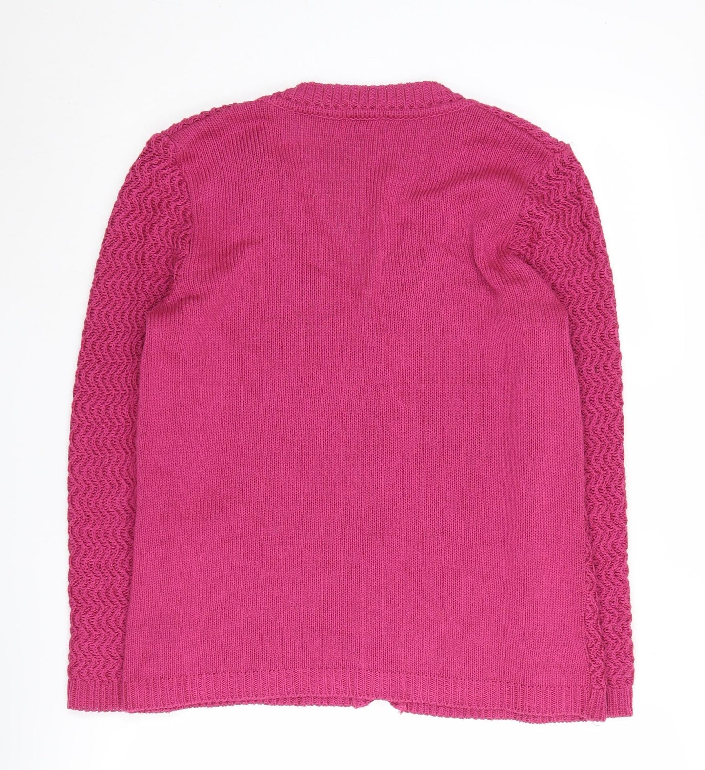 Eastex Women's Pink V-Neck Cardigan Size 12