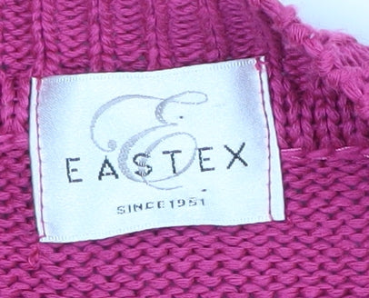 Eastex Women's Pink V-Neck Cardigan Size 12