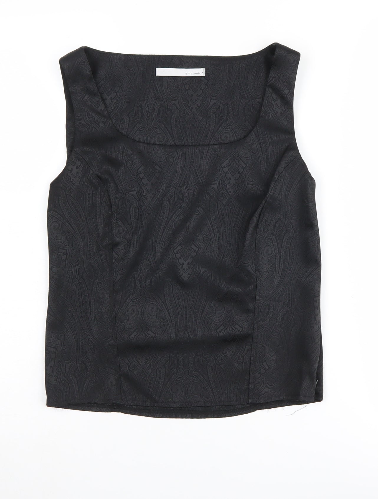 Womens UK Size 14 AMARANTO Black  Tank