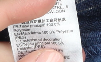 Decathlon Men's Blue Gym Long Sleeve T-Shirt, Size M