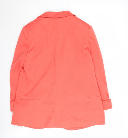 Wallis Women's Pink Blazer UK 12 Lined Regular Fit