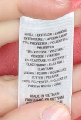 Wallis Women's Pink Blazer UK 12 Lined Regular Fit