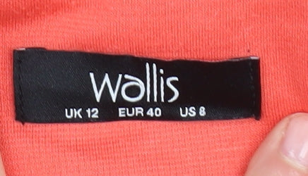 Wallis Women's Pink Blazer UK 12 Lined Regular Fit