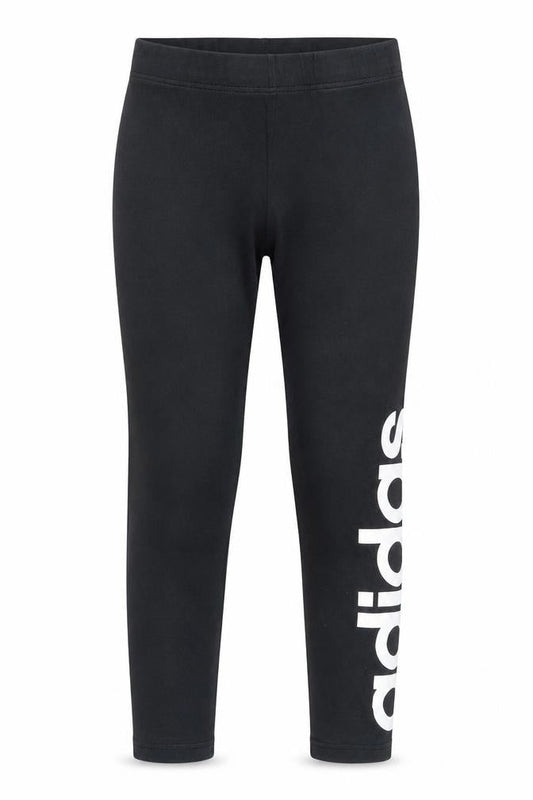 Front view of Adidas girls’ black xs leggings for comfort & style