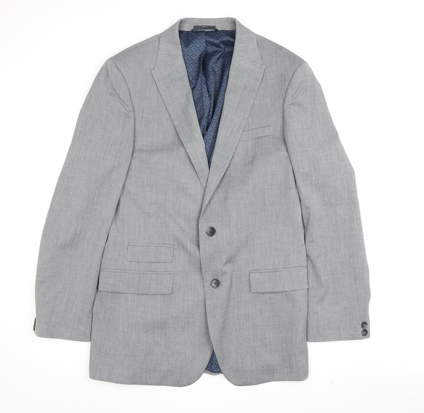 Mens UK Size 40 Marks and Spencer Regular Grey Suit Jacket