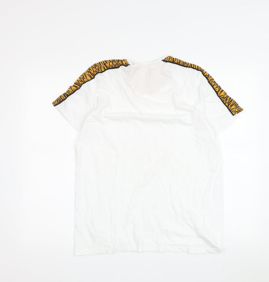 Unisex Adults UK Size L Brave Soul White  T-Shirt
