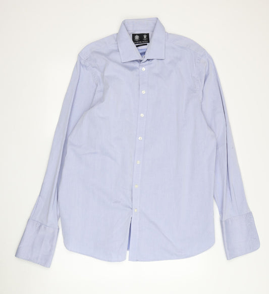 Austin Reed Men's Blue Slim Fit Dress Shirt