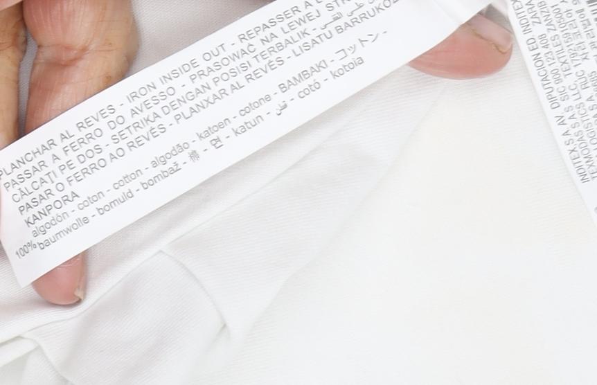 Unisex Adults UK Size M Zara White Jersey T-Shirt