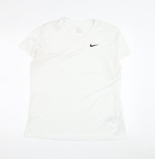 Nike Men's White T-Shirt L Regular Fit Short Sleeve