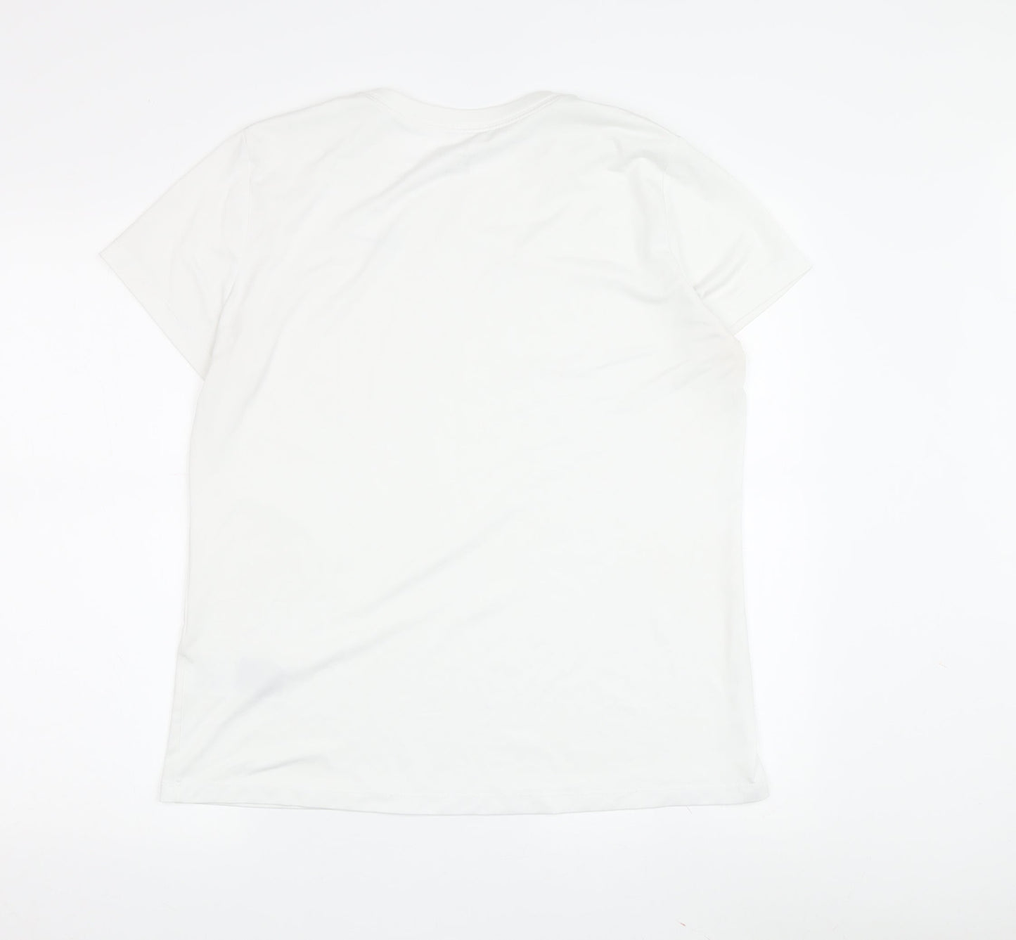Nike Men's White T-Shirt L Regular Fit Short Sleeve