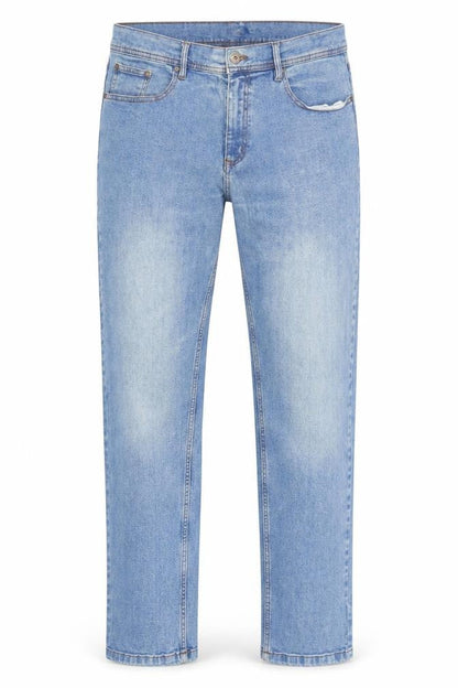 Mens UK Size 36 Cotton Traders Regular Fit Straight Blue Jeans
