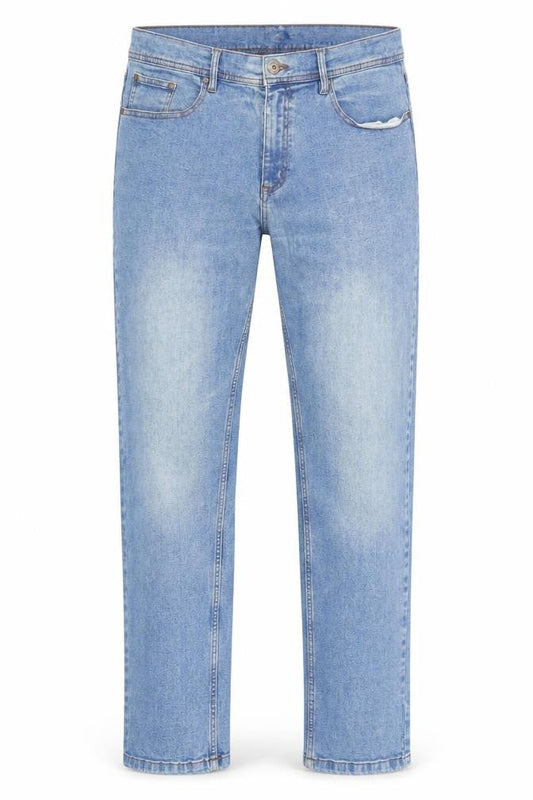 Mens UK Size 36 Cotton Traders Regular Fit Straight Blue Jeans