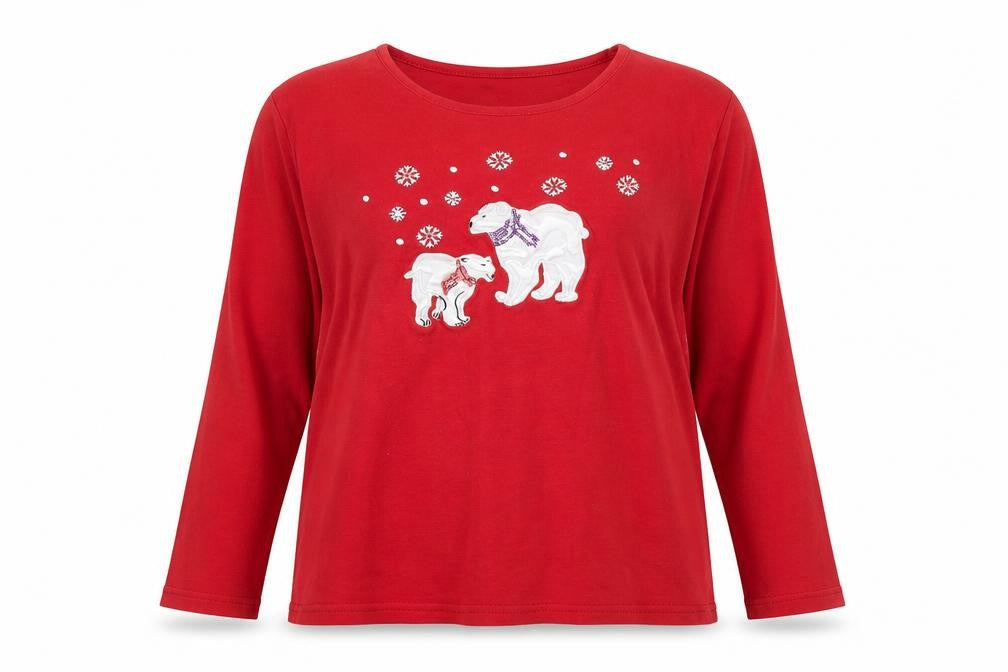 Womens UK Size M ISLE Essentials Red  T-Shirt