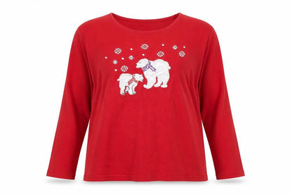 Womens UK Size M ISLE Essentials Red  T-Shirt