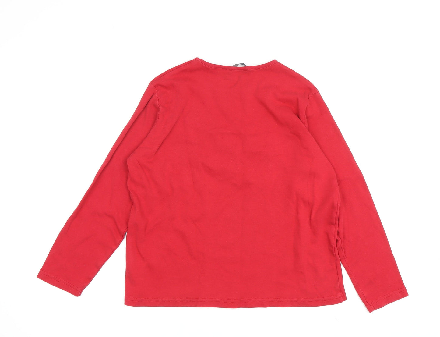 Womens UK Size M ISLE Essentials Red  T-Shirt
