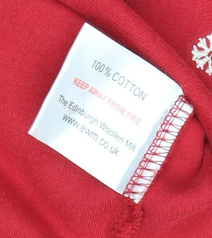 Womens UK Size M ISLE Essentials Red  T-Shirt