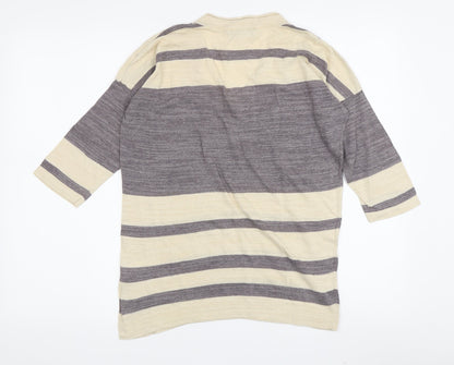 Great Plains Women's Beige Striped Pullover Jumper - Small