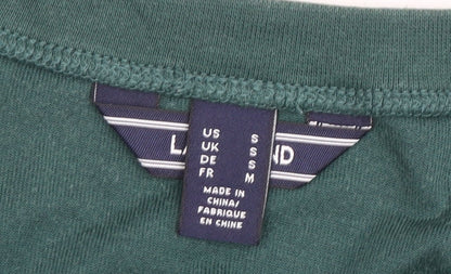 Land's End Women's Green Velour T-Shirt Size S