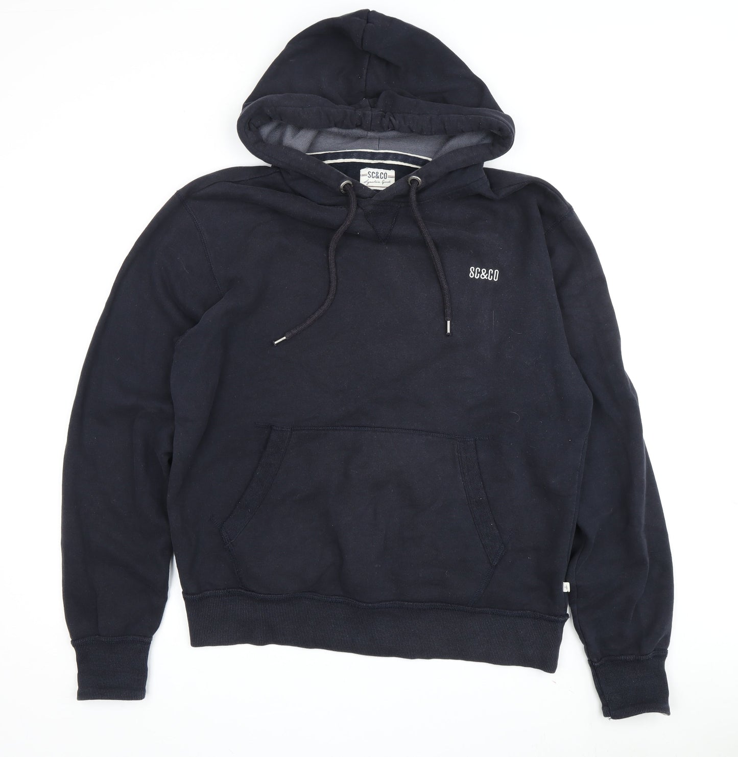 Mens UK Size M SC&CO Black Pullover Hoodie