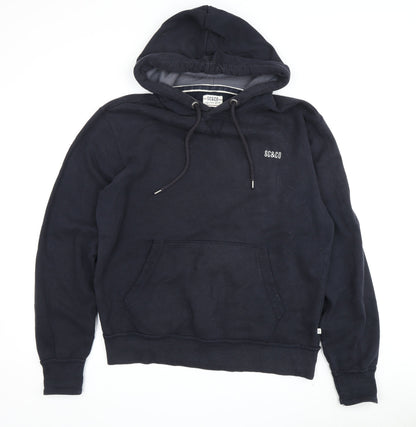 Mens UK Size M SC&CO Black Pullover Hoodie