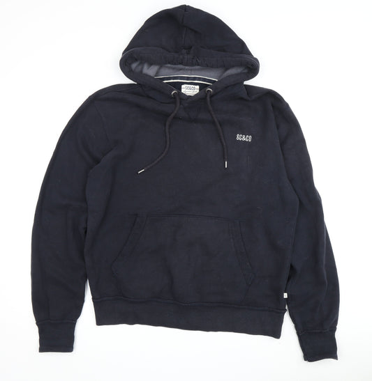Mens UK Size M SC&CO Black Pullover Hoodie