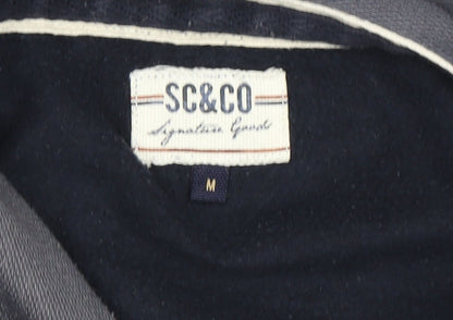 Mens UK Size M SC&CO Black Pullover Hoodie