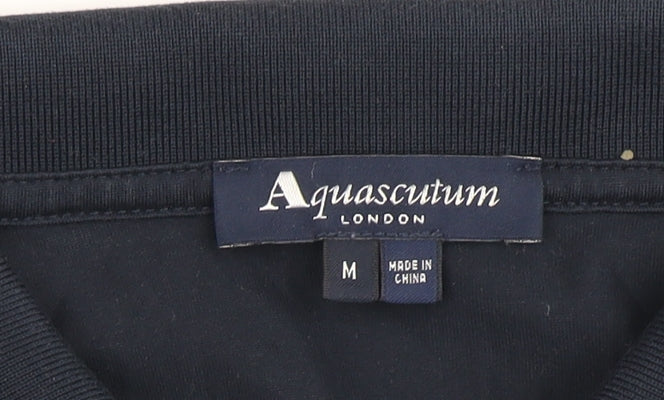 Aquascutum Men's Black M Polo Shirt