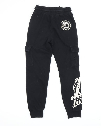 NBA Boys Black Joggers 9 Years - Basketball Casual Trousers