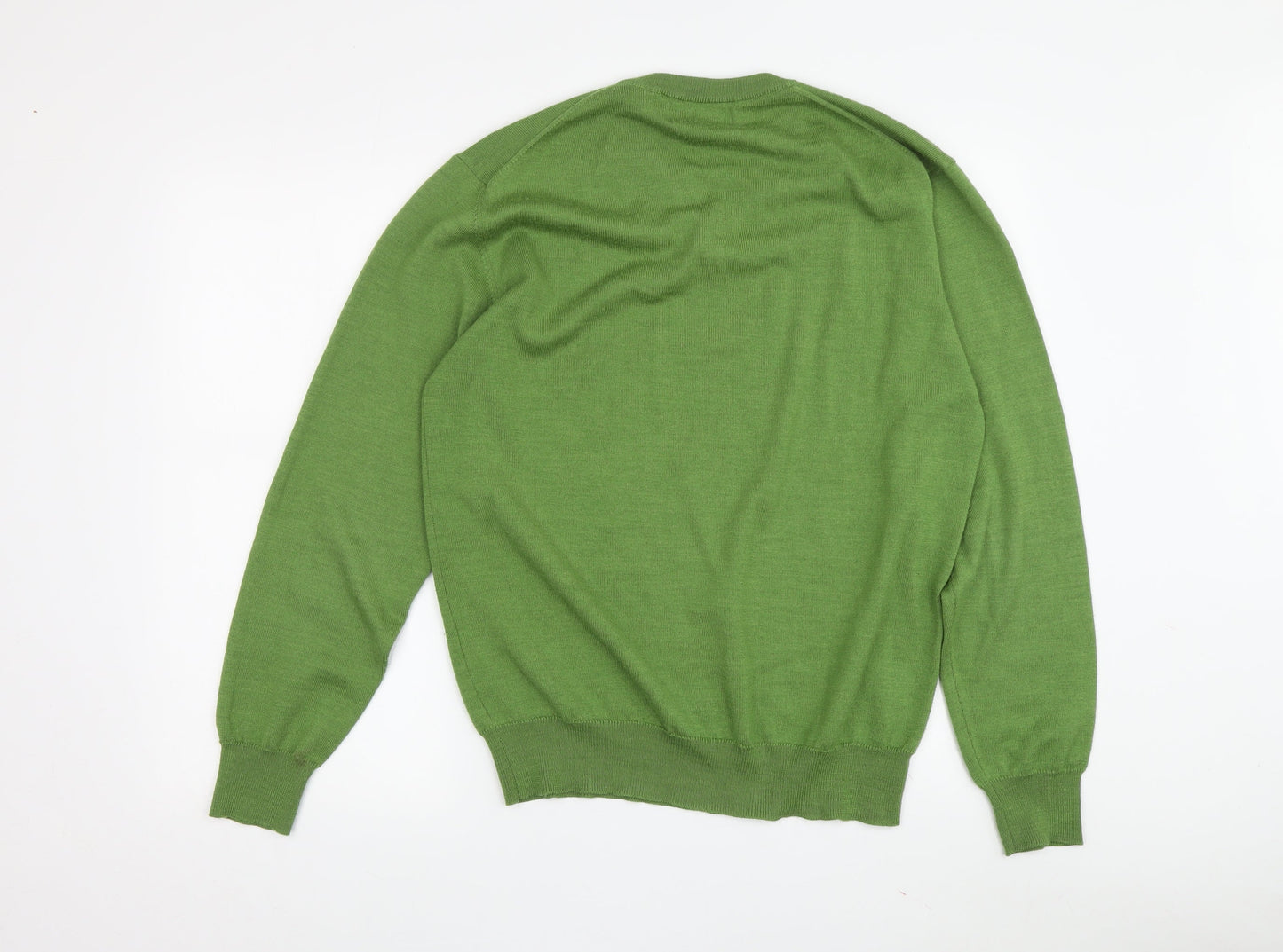 Blazer Men's Green Wool Blend V-Neck Jumper L