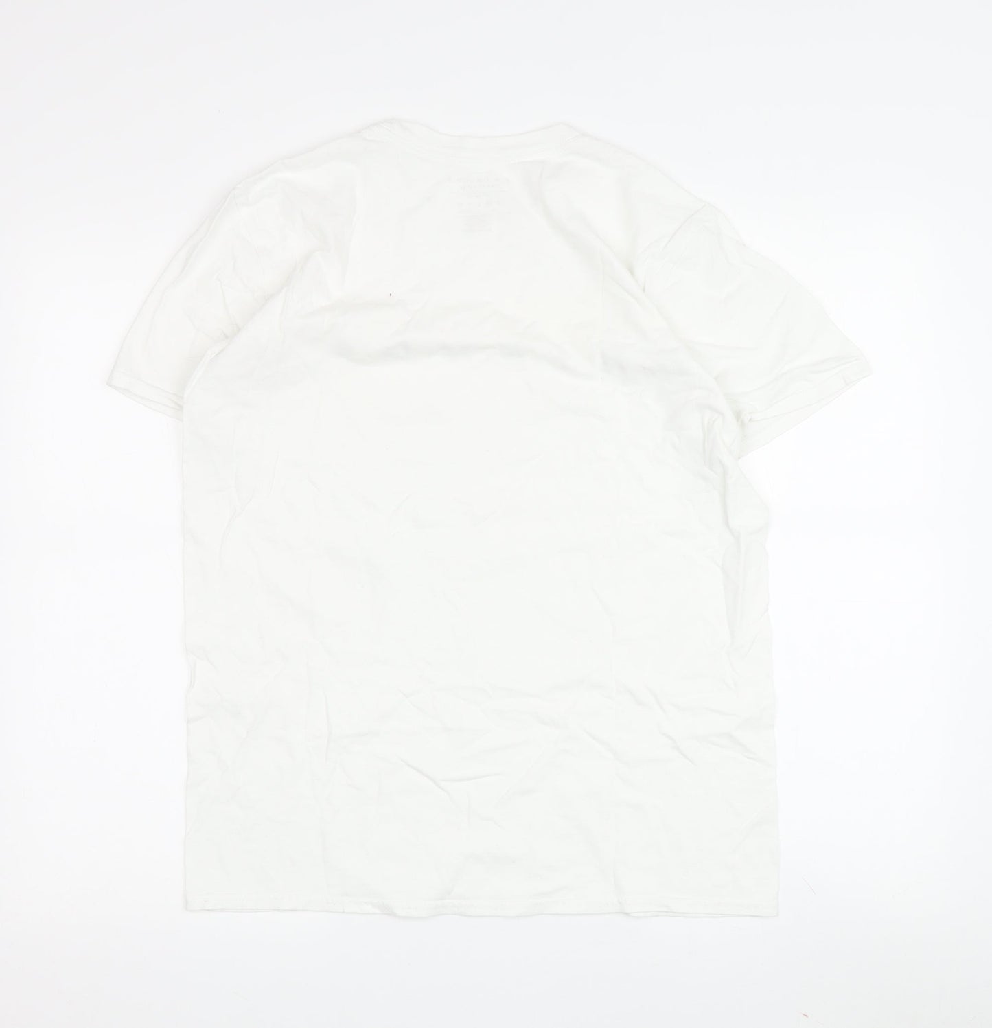 Unisex Adults UK Size M Friends White Basic T-Shirt