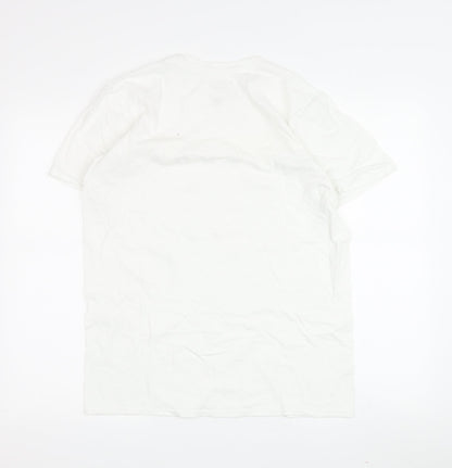 Unisex Adults UK Size M Friends White Basic T-Shirt