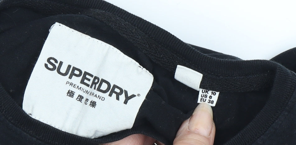 Unisex Adults UK Size 10 Superdry Black Basic T-Shirt