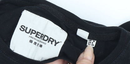 Unisex Adults UK Size 10 Superdry Black Basic T-Shirt