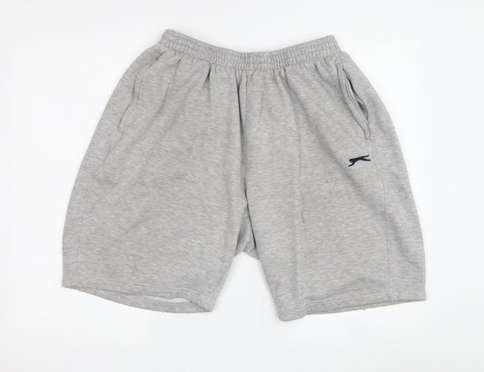 Slazenger Men’s Grey Sweat Shorts 2XL Comfortable Casual