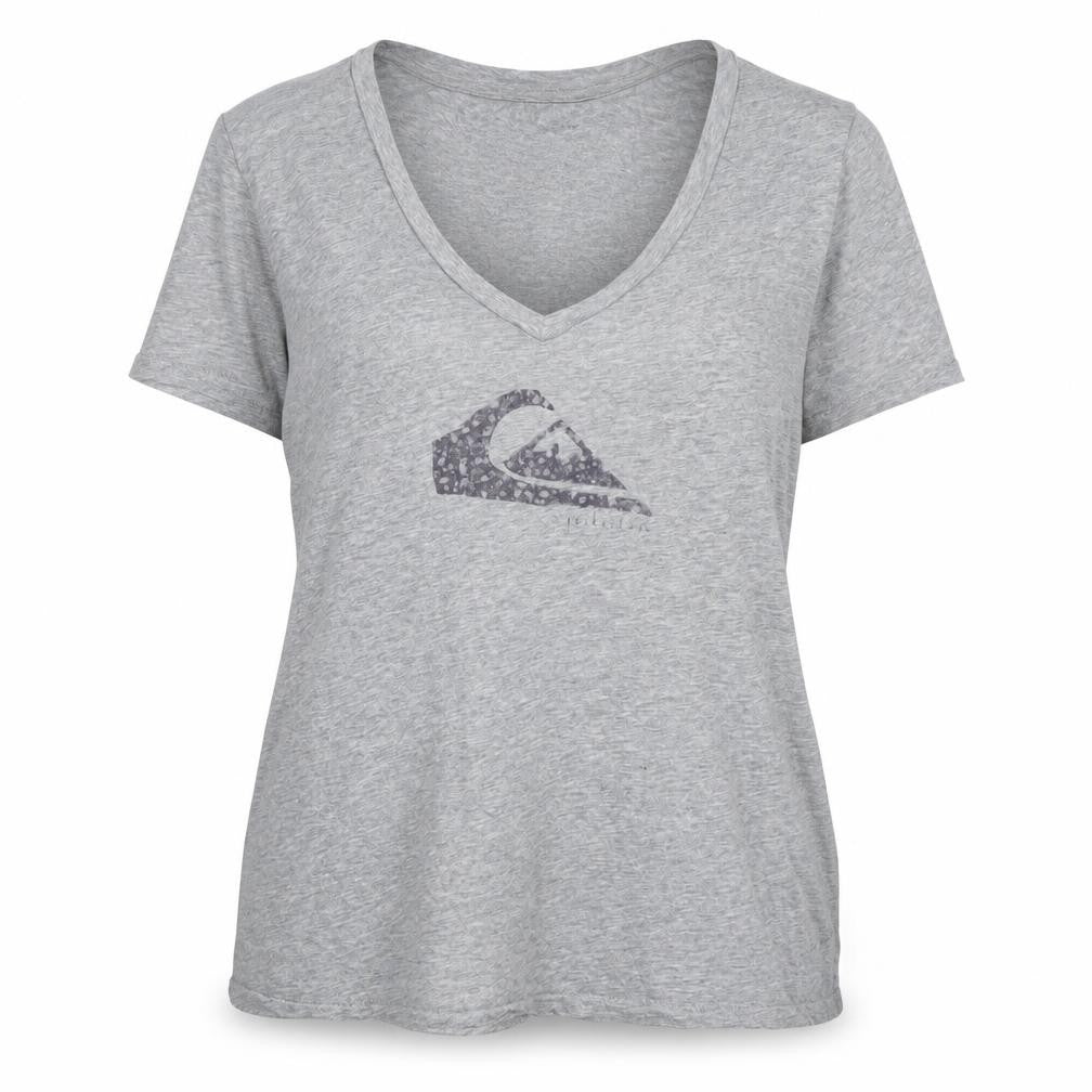Womens UK Size XS Quiksilver Grey Basic T-Shirt