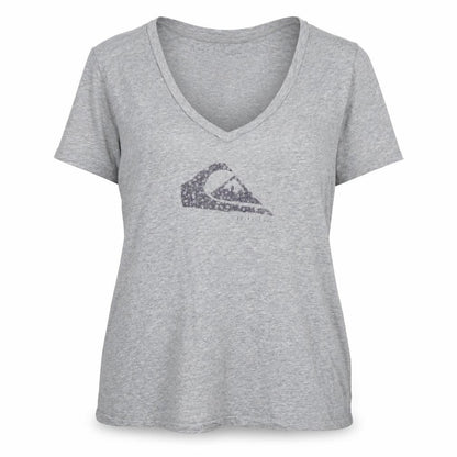 Womens UK Size XS Quiksilver Grey Basic T-Shirt