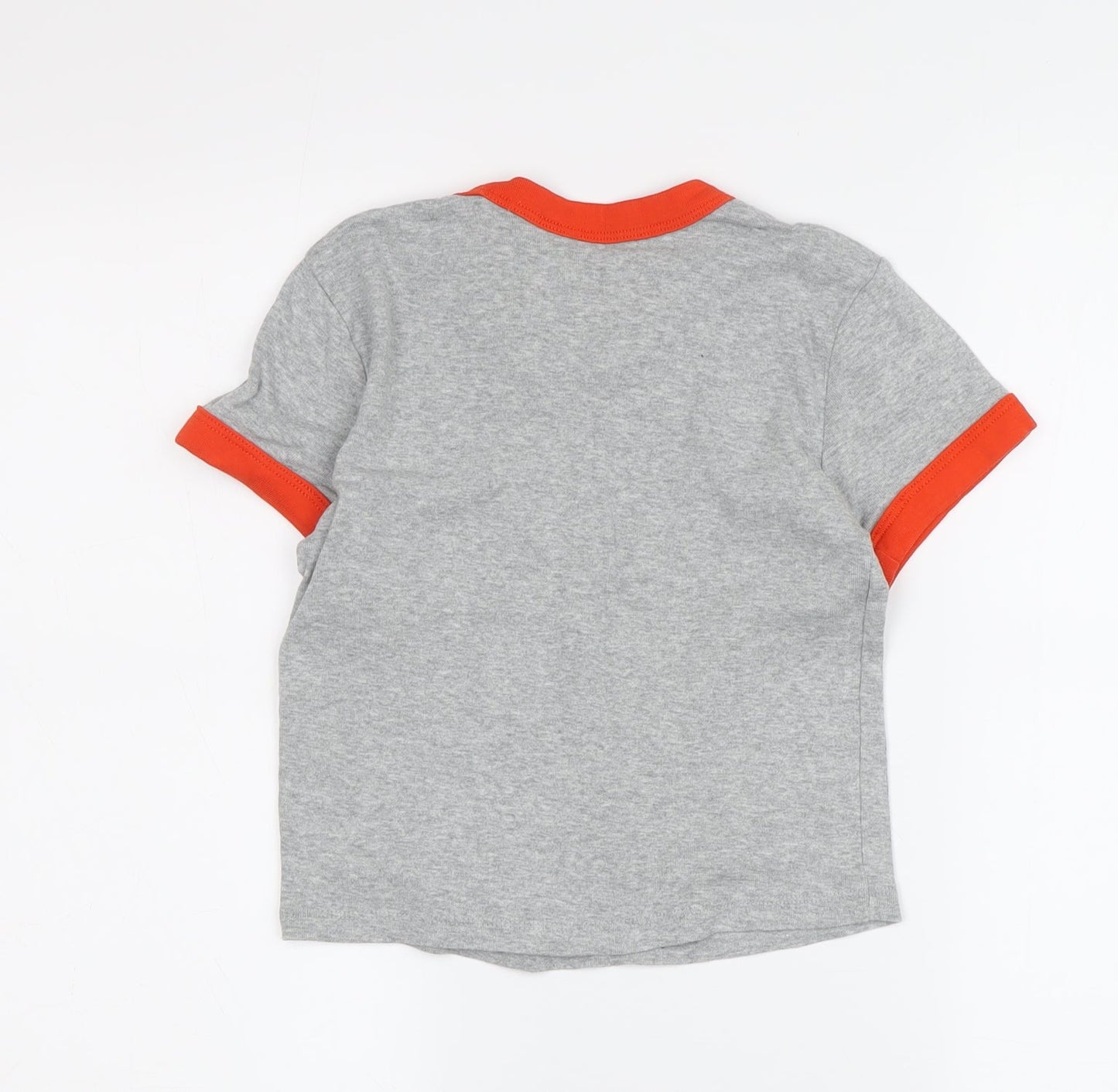 Levi's Boys Grey Ringer T-Shirt XS - Logo Graphic Print