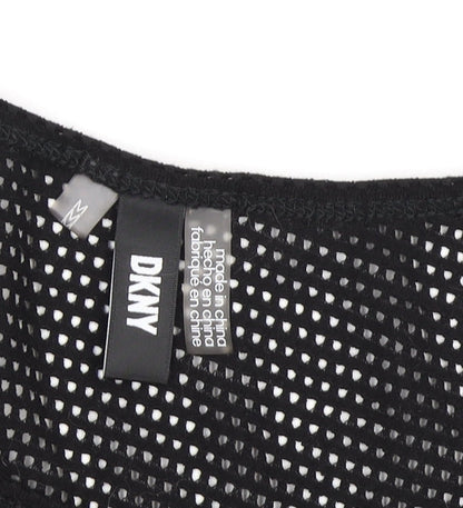 DKNY Women's Black Mesh Tank Dress M