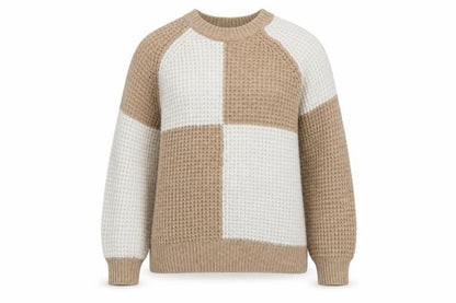 Womens UK Size XL MNG Beige Pullover Jumper